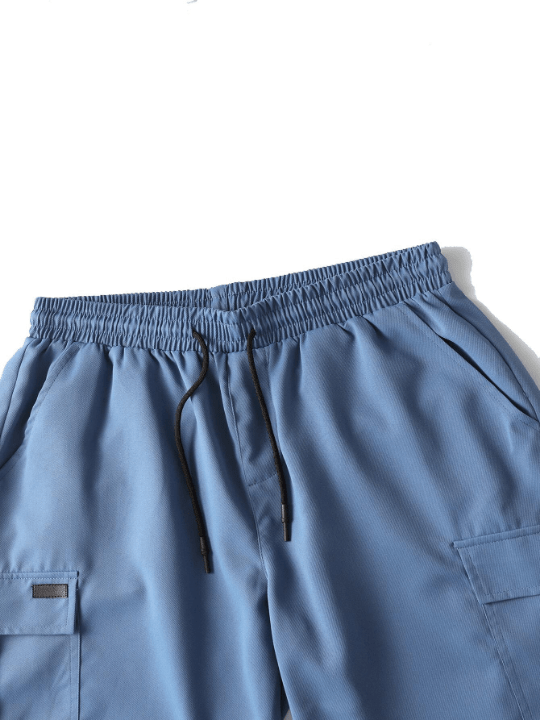Manfinity Homme Men Flap Pocket Drawstring Oversize Cargo Shorts - Lolli World Marketplace