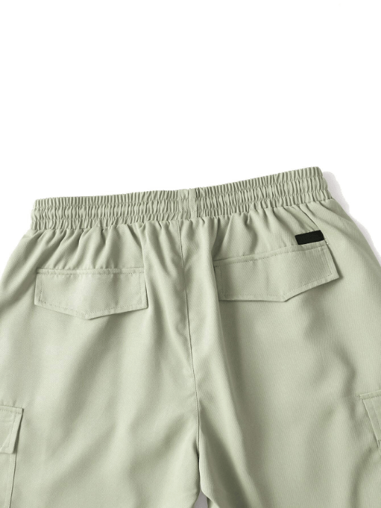 Manfinity Homme Men Flap Pocket Drawstring Oversize Cargo Shorts - Lolli World Marketplace