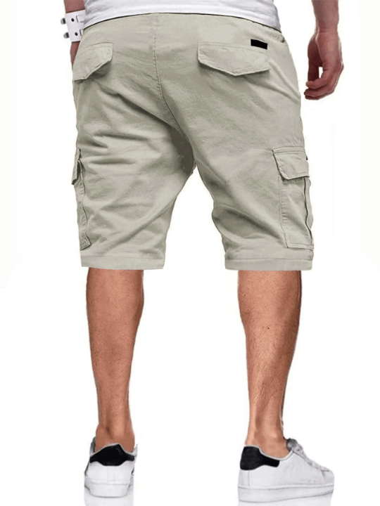Manfinity Homme Men Flap Pocket Drawstring Oversize Cargo Shorts - Lolli World Marketplace