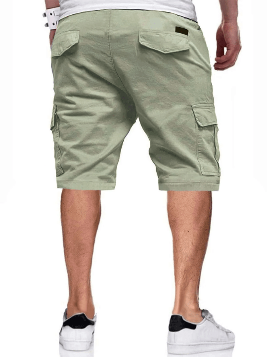Manfinity Homme Men Flap Pocket Drawstring Oversize Cargo Shorts - Lolli World Marketplace