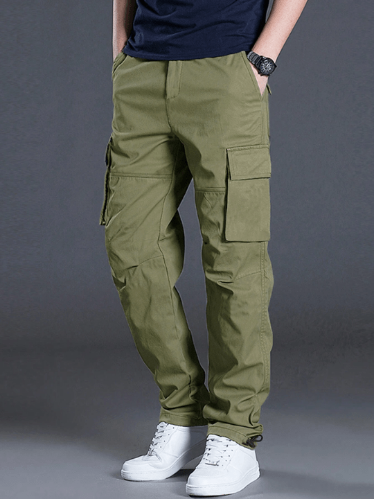 Manfinity Homme Men Flap Pocket Side Cargo Pants - Lolli World Marketplace