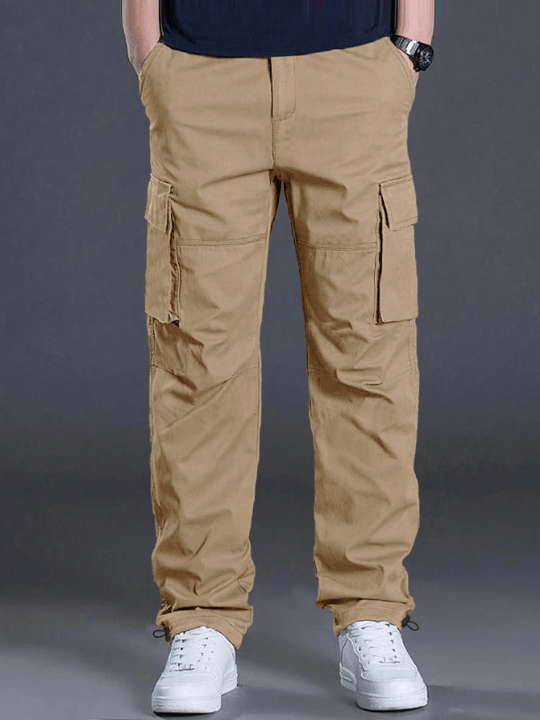 Manfinity Homme Men Flap Pocket Side Drawstring Waist Cargo Pants - Lolli World Marketplace