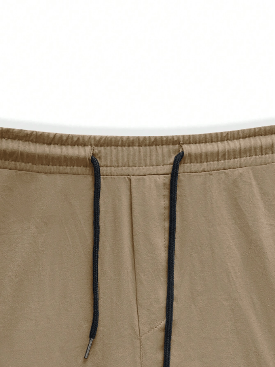 Manfinity Homme Men Flap Pocket Side Drawstring Waist Cargo Pants - Lolli World Marketplace