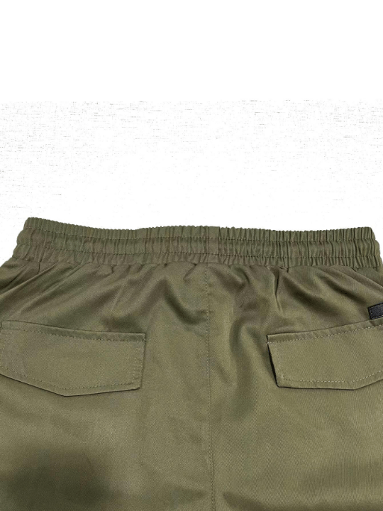 Manfinity Homme Men Flap Pockets Drawstring Cargo Shorts - Lolli World Marketplace