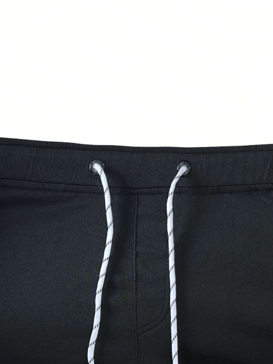 Manfinity Homme Men Letter Patched Drawstring Waist Sweatpants - Lolli World Marketplace