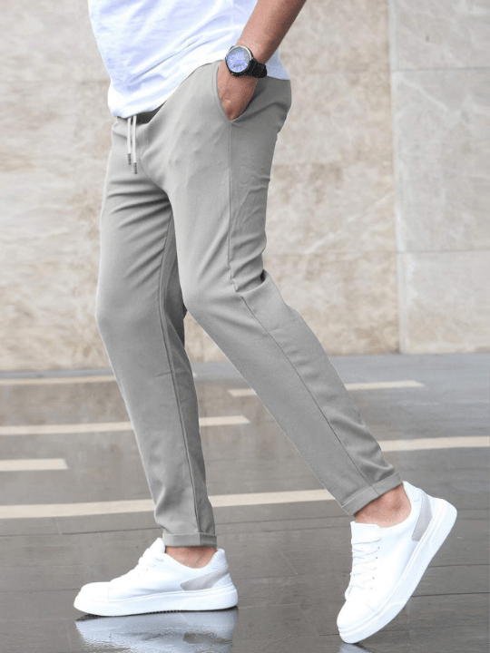 Manfinity Homme Men Slant Pocket Drawstring Waist Pants - Lolli World Marketplace