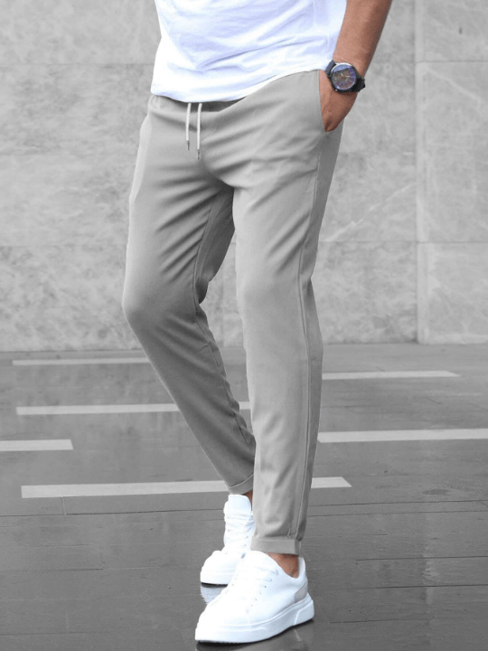 Manfinity Homme Men Slant Pocket Drawstring Waist Pants - Lolli World Marketplace
