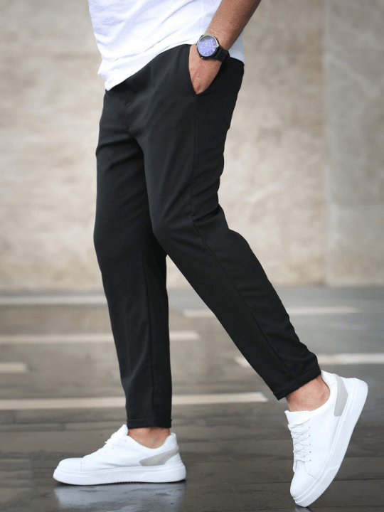 Manfinity Homme Men Slant Pocket Drawstring Waist Pants - Lolli World Marketplace