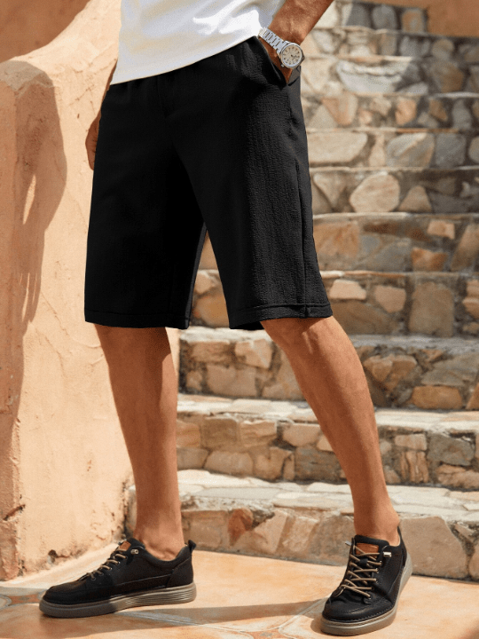 Manfinity Homme Men Slant Pocket Drawstring Waist Shorts - Lolli World Marketplace