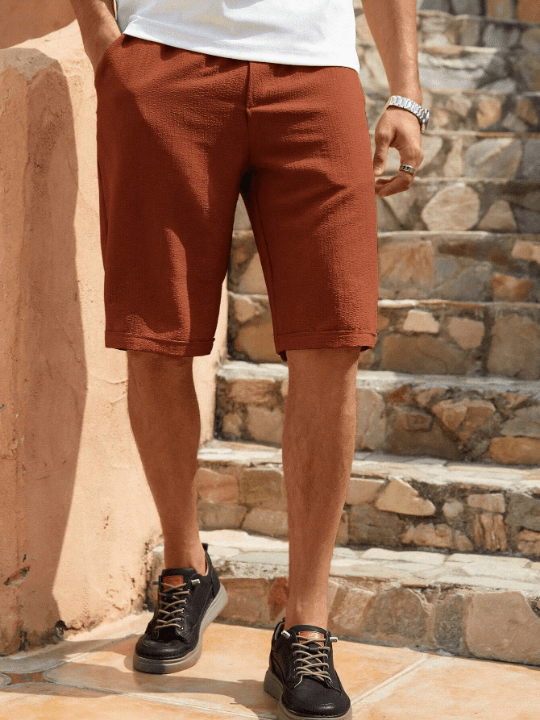 Manfinity Homme Men Slant Pocket Drawstring Waist Shorts - Lolli World Marketplace