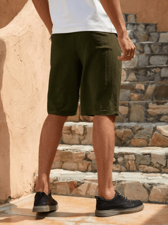 Manfinity Homme Men Slant Pocket Drawstring Waist Shorts - Lolli World Marketplace