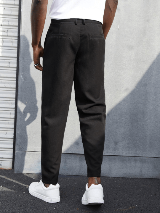 Manfinity Homme Men Solid Seam Detail Pants - Lolli World Marketplace