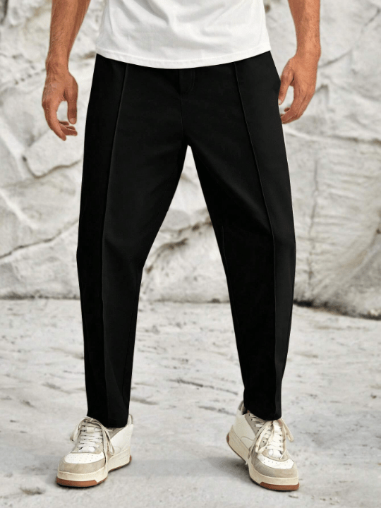 Manfinity Homme Men Solid Slant Pocket Pants - Lolli World Marketplace
