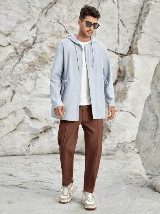 Manfinity Homme Men Solid Slant Pocket Pants - Lolli World Marketplace