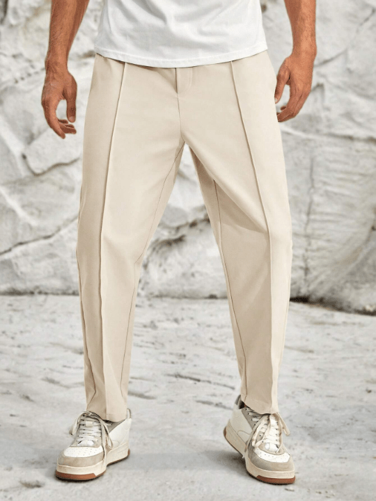 Manfinity Homme Men Solid Slant Pocket Pants - Lolli World Marketplace
