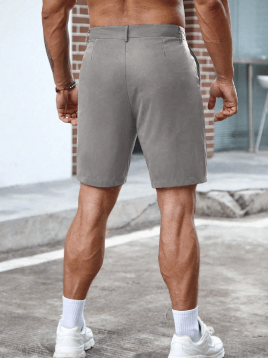Manfinity Homme Men's Bermuda Shorts In Solid Color With Pockets - Lolli World Marketplace