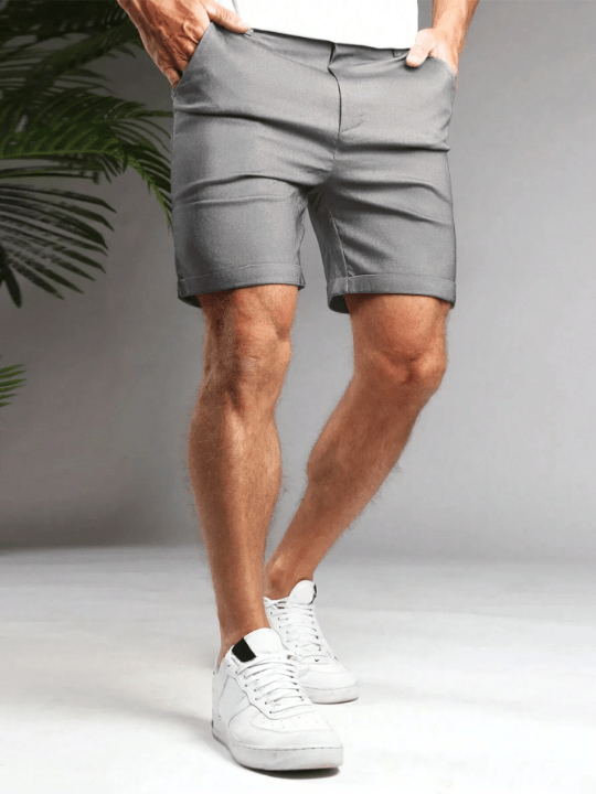 Manfinity Homme Men's Bermuda Shorts In Solid Color With Pockets - Lolli World Marketplace