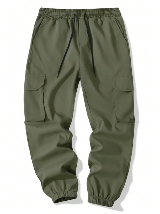 Manfinity Homme Men's Cargo Trousers With Slanted Pockets - Lolli World Marketplace