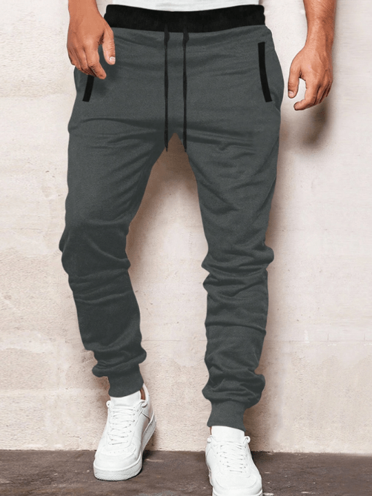 Manfinity Homme Men's Colorblocked Drawstring Waist Sweatpants - Lolli World Marketplace