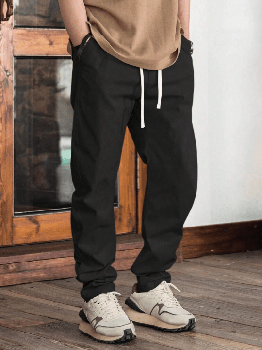 Manfinity Homme Men's Drawstring Waist Jogger Pants With Pockets - Lolli World Marketplace