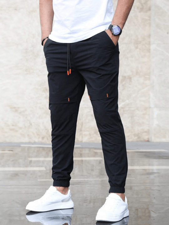 Manfinity Homme Men's Drawstring Waist Pants - Lolli World Marketplace