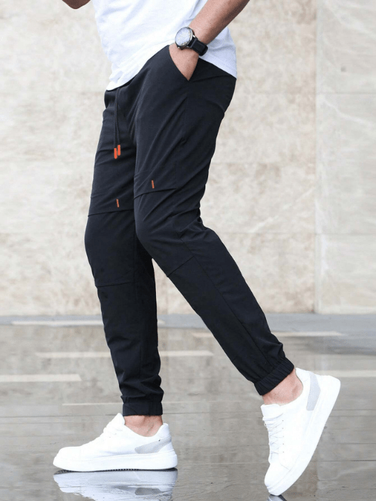 Manfinity Homme Men's Drawstring Waist Pants - Lolli World Marketplace