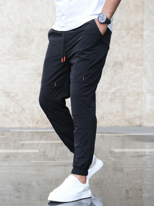 Manfinity Homme Men's Drawstring Waist Pants - Lolli World Marketplace