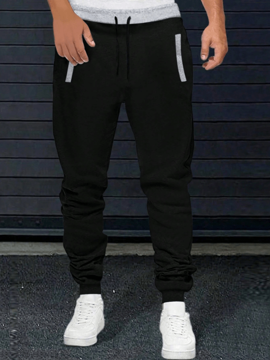 Manfinity Homme Men's Elastic Cuff Jogger Sweatpants - Lolli World Marketplace