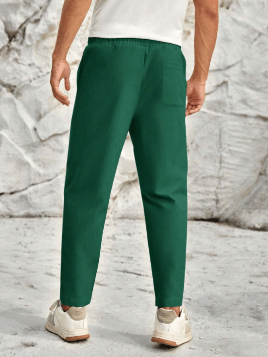 Manfinity Homme Men's Elastic Waist Woven Pants - Lolli World Marketplace