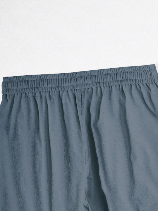 Manfinity Homme Men's Elastic Waistband Drawstring Casual Straight Pants - Lolli World Marketplace