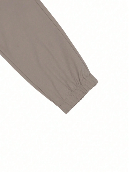 Manfinity Homme Men's Loose Fit Cargo Pants With Flap Pockets And Drawstring Waist - Lolli World Marketplace