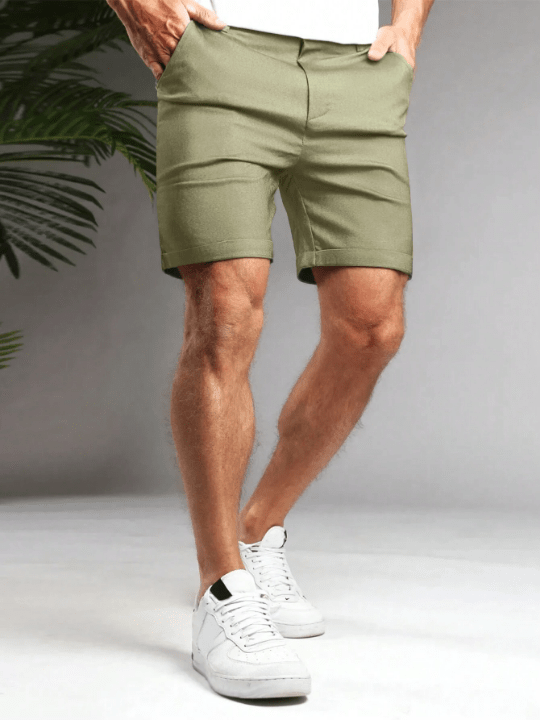 Manfinity Homme Men's Pure Color Shorts For Summer - Lolli World Marketplace