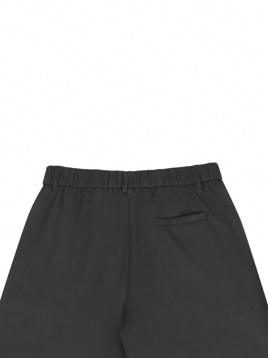 Manfinity Homme Men's Solid Color Casual Elastic Waist Shorts - Lolli World Marketplace