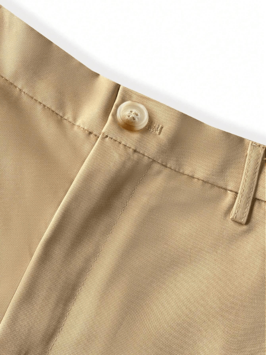 Manfinity Homme Men's Solid Color Casual Fashion Shorts - Lolli World Marketplace
