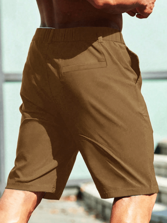 Manfinity Homme Men's Solid Color Pocket Shorts - Lolli World Marketplace