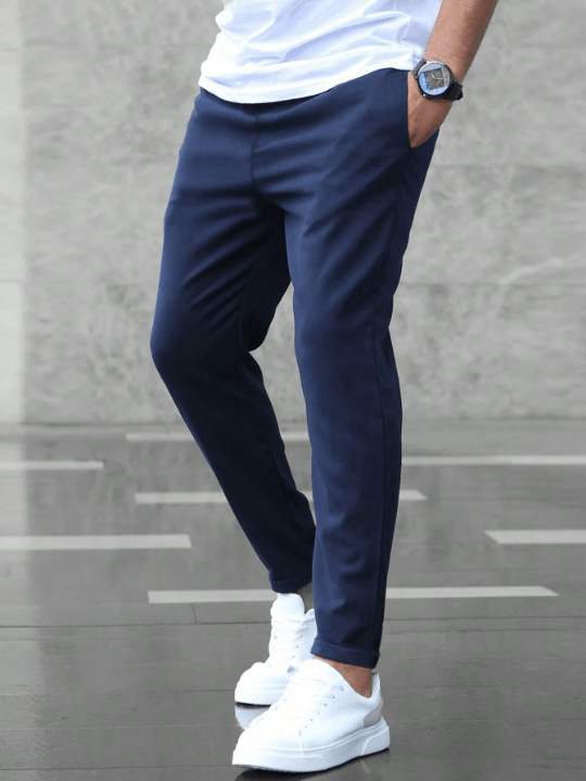 Manfinity Homme Men's Straight Leg Pants With Pockets - Lolli World Marketplace