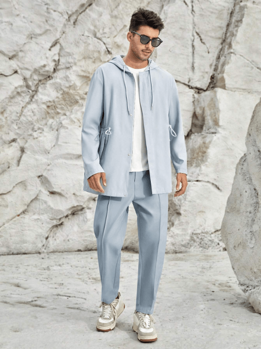 Manfinity Homme That's A Pair Of Solid Color Pants With Woven Seam Trim - Lolli World Marketplace