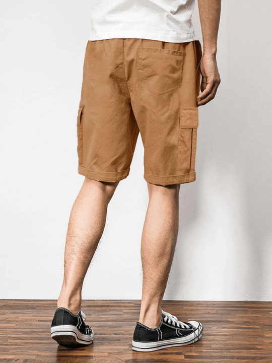 Manfinity Hypemode Loose Fit Men's Flap Pocket Drawstring Waist Shorts - Lolli World Marketplace