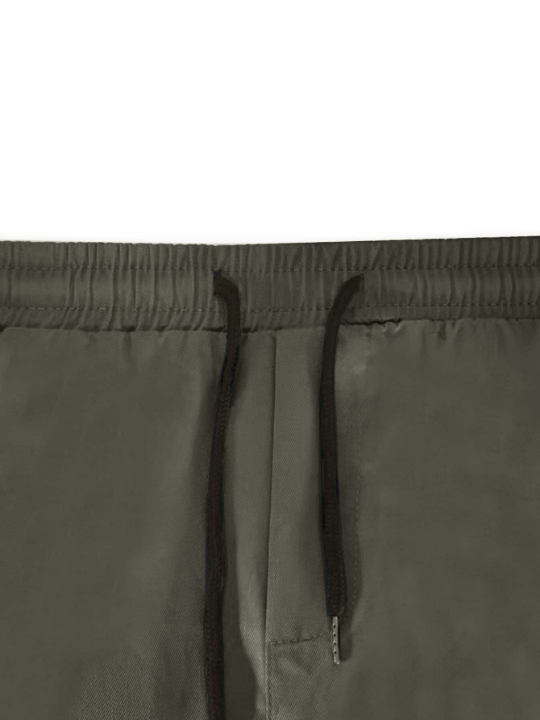 Manfinity Hypemode Loose Fit Men's Letter Patched Cargo Pants With Flap Pockets - Lolli World Marketplace