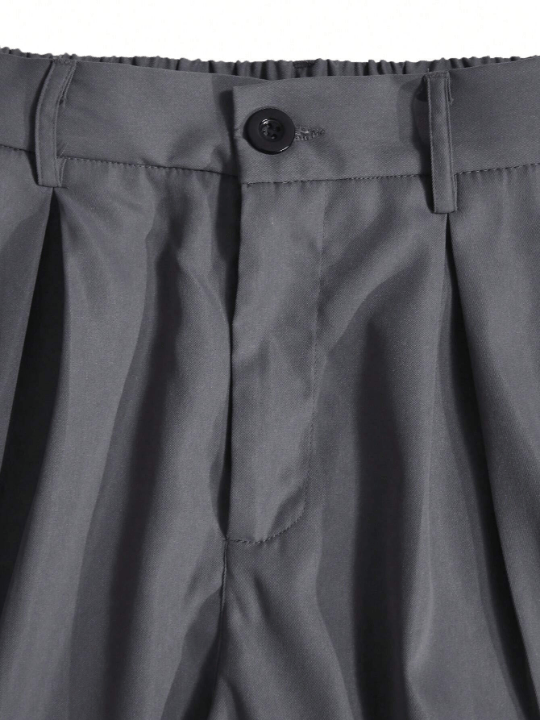 Manfinity Hypemode Loose - Fit Men's Pleated Front Wide Leg Pants - Lolli World Marketplace