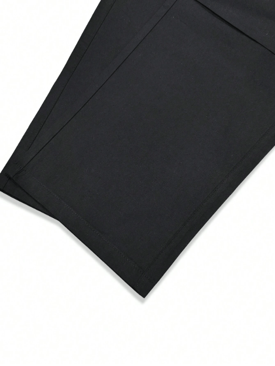 Manfinity Hypemode Loose Fit Men's Solid Color Flip - Pocket Long Pants - Lolli World Marketplace