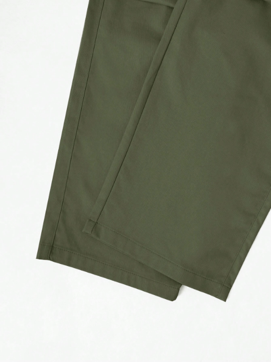 Manfinity Hypemode Loose Fit Men's Solid Color Long Pants With Flap - Pockets - Lolli World Marketplace