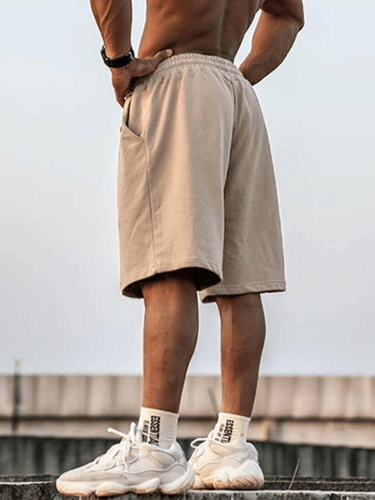 Manfinity Hypemode Loose Men's Drawstring Waist Wide Leg Shorts - Lolli World Marketplace