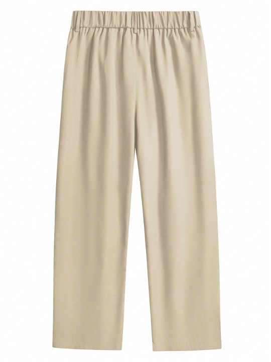 Manfinity Hypemode Loose Men's Fold - Over Waist Pleated Wide Leg Pants - Lolli World Marketplace