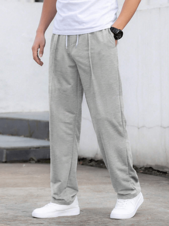 Manfinity Hypemode Men Drawstring Waist Slant Pocket Sweatpants - Lolli World Marketplace