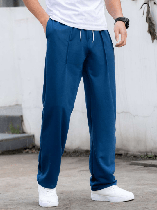 Manfinity Hypemode Men Drawstring Waist Slant Pocket Sweatpants - Lolli World Marketplace