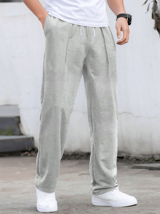 Manfinity Hypemode Men Drawstring Waist Slant Pocket Sweatpants - Lolli World Marketplace