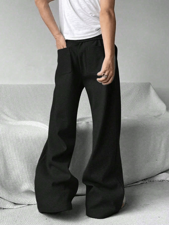 Manfinity Hypemode Men Drawstring Waist Wide Leg Oversize Sweatpants - Lolli World Marketplace
