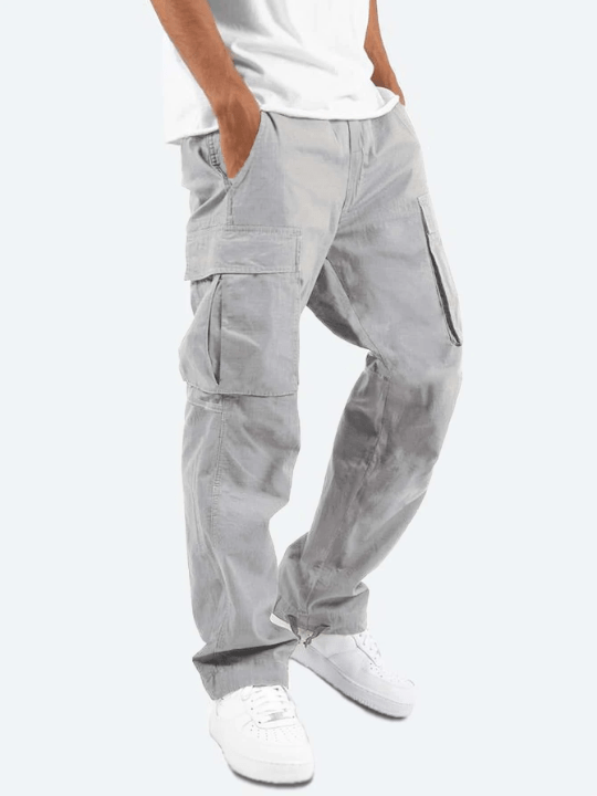 Manfinity Hypemode Men Flap Pocket Drawstring Waist Pants - Lolli World Marketplace