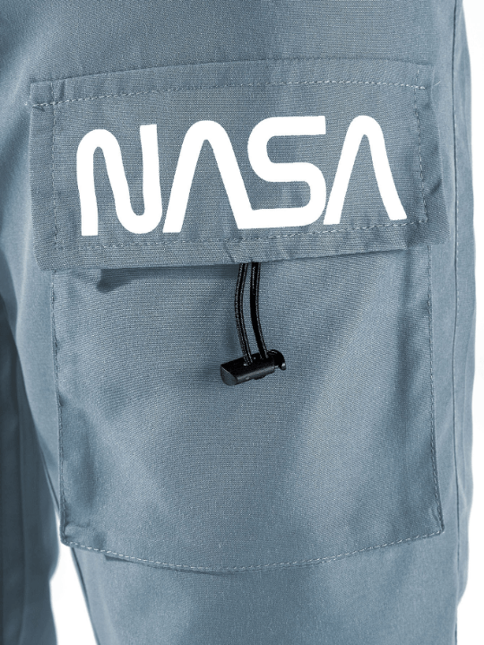Manfinity Hypemode Men Letter Graphic Drawstring Cargo Pants - Lolli World Marketplace
